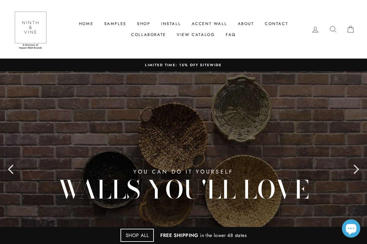 Ninth & Vine homepage screenshot