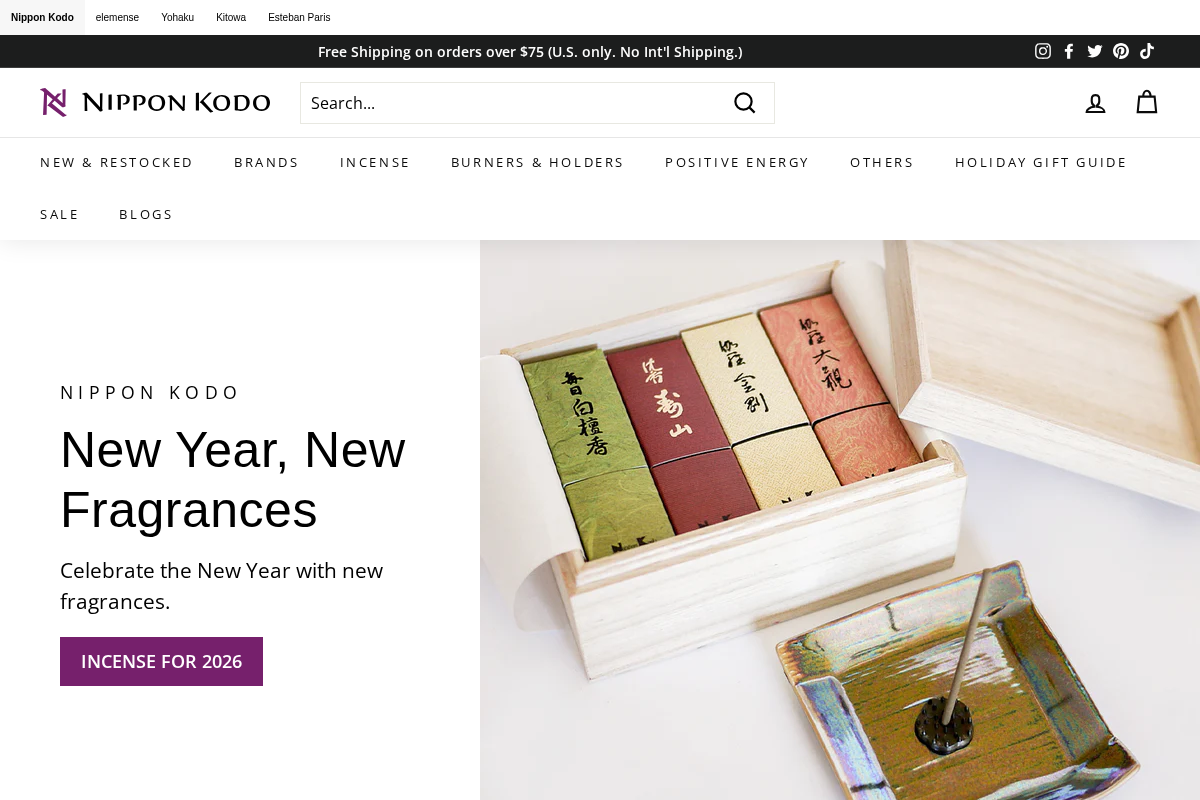 nipponkodostore.com homepage screenshot