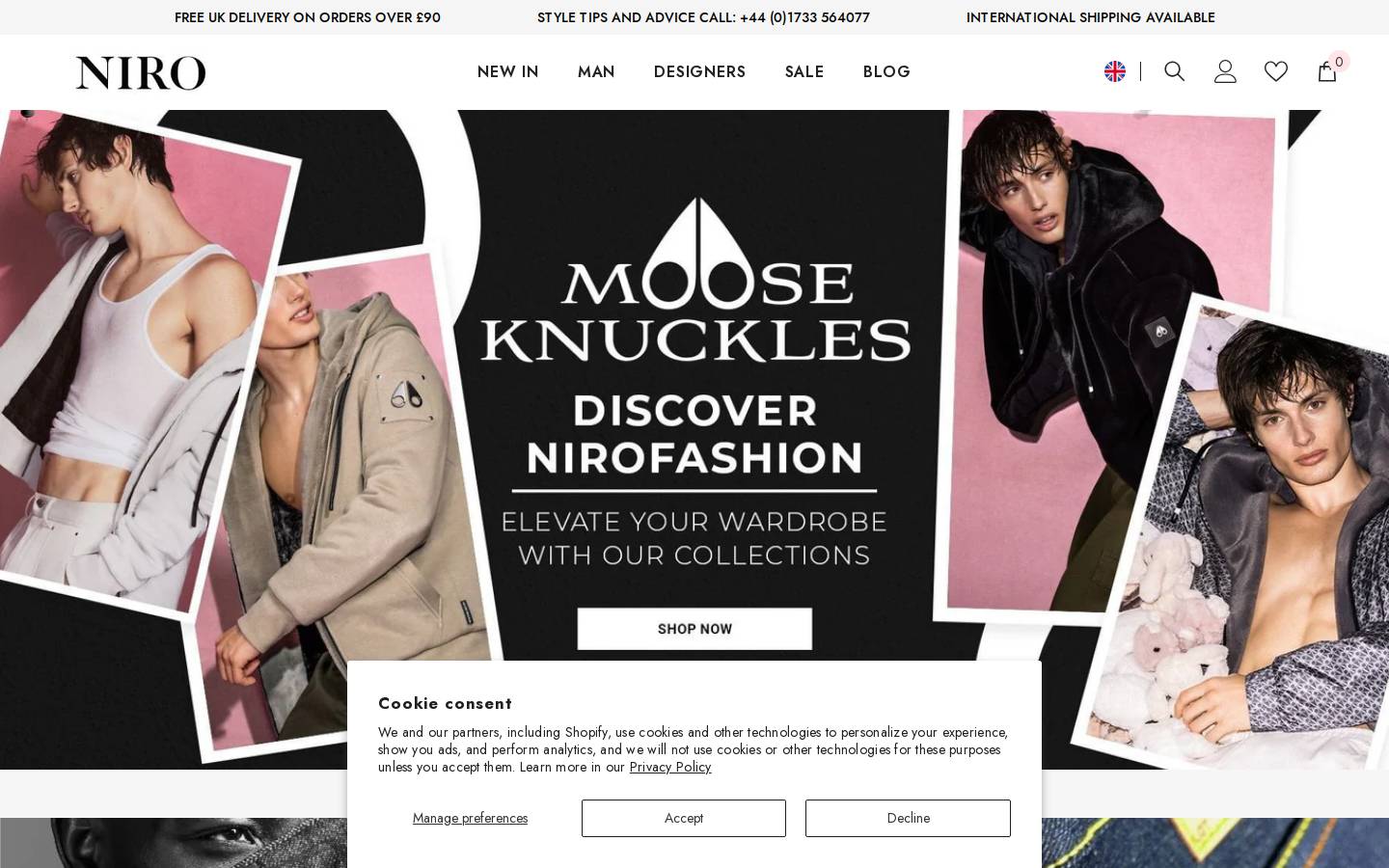 nirofashion.com homepage screenshot