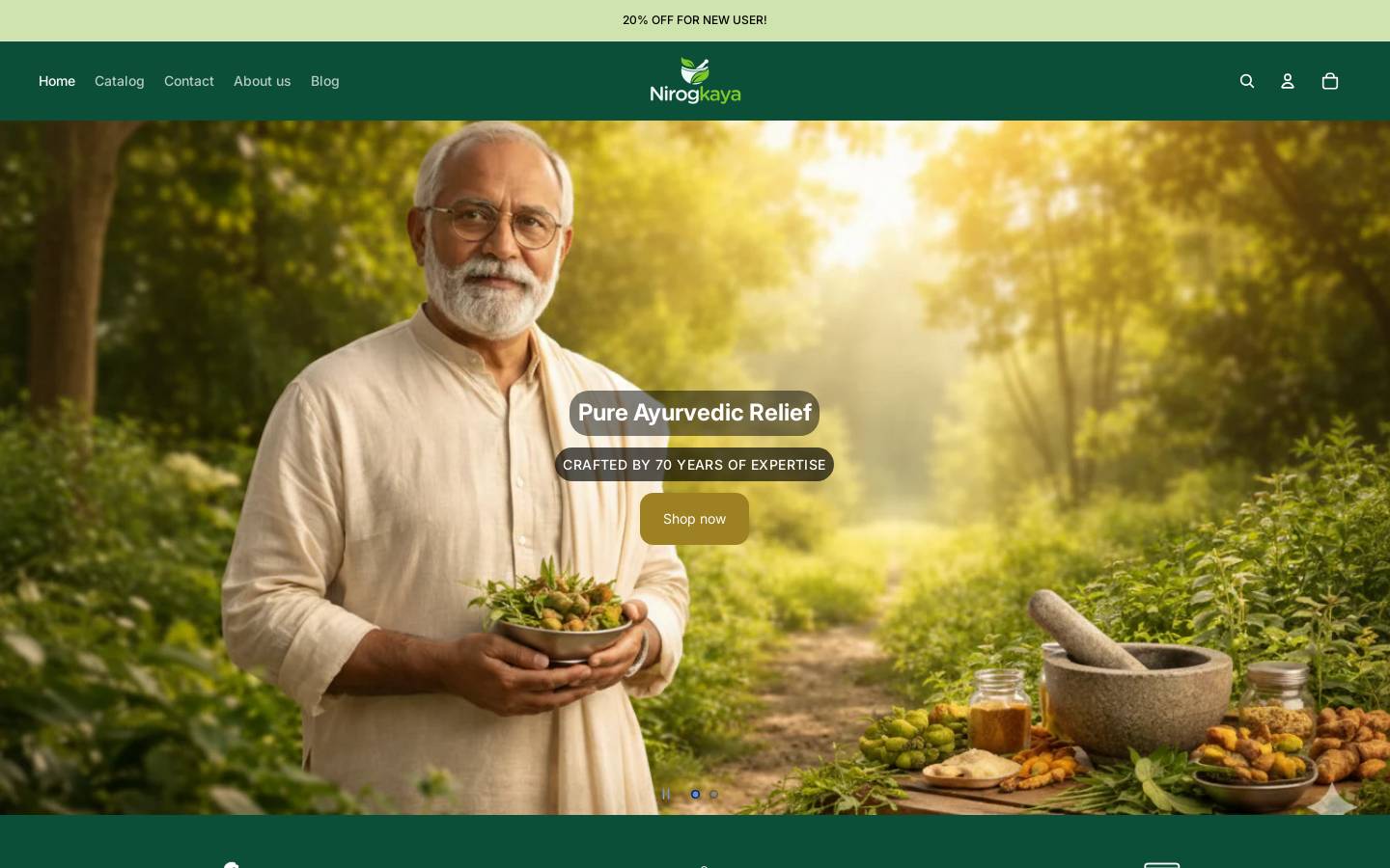nirogkaya.co.in homepage screenshot