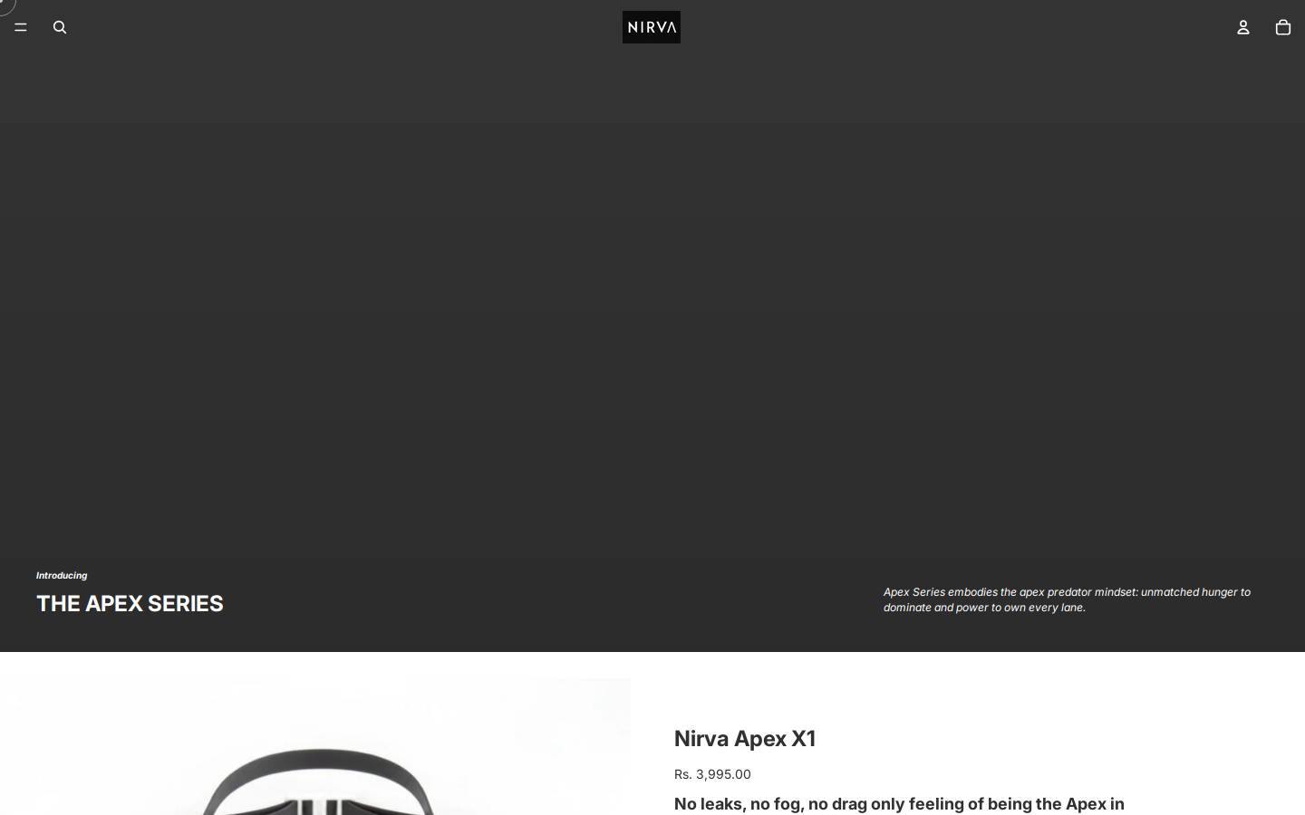 nirva.store homepage screenshot