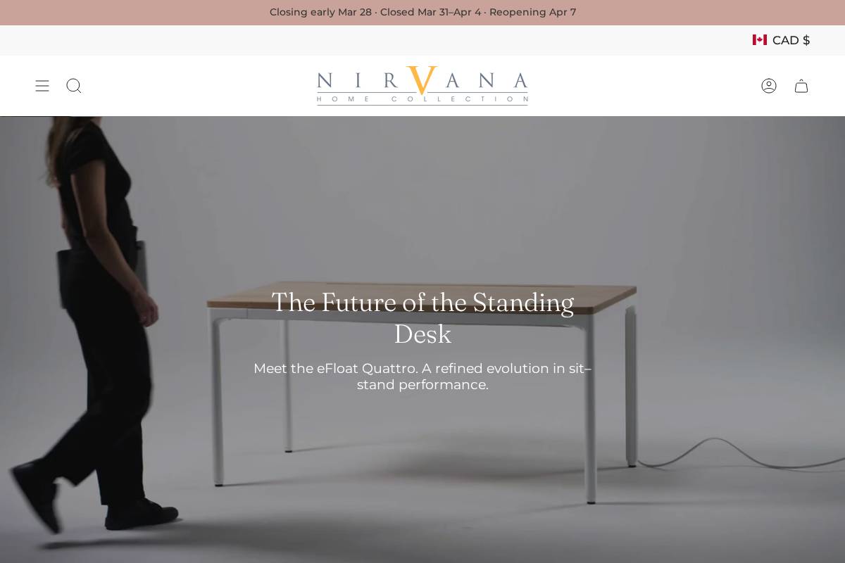 nirvanahome.ca homepage screenshot