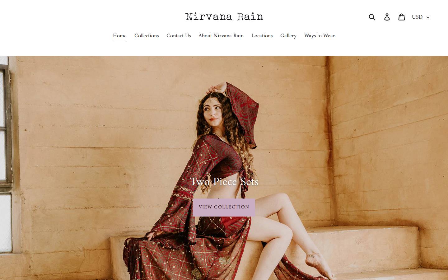 nirvanarain.com homepage screenshot
