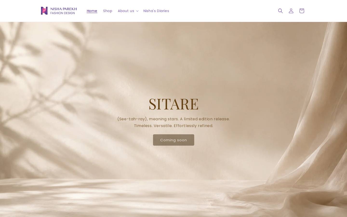 nishaparekh.com homepage screenshot