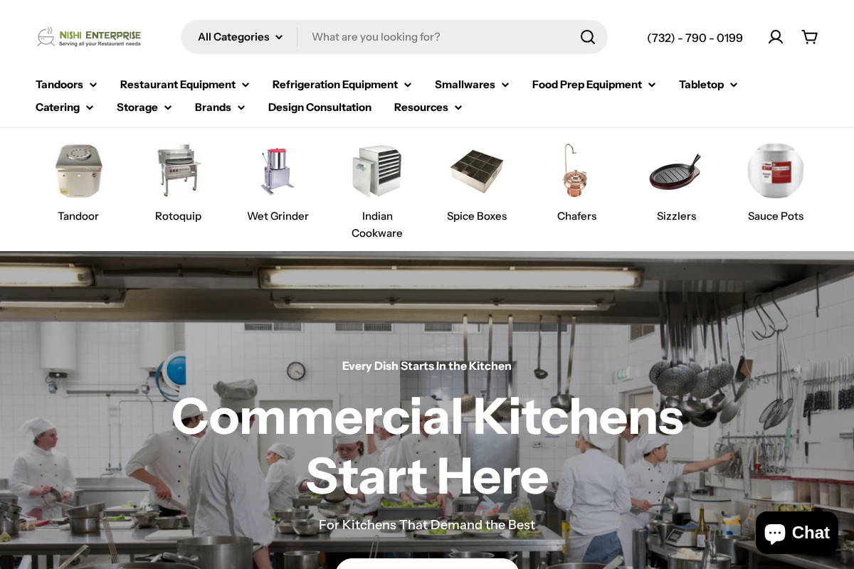 Nishi Enterprise Inc homepage screenshot