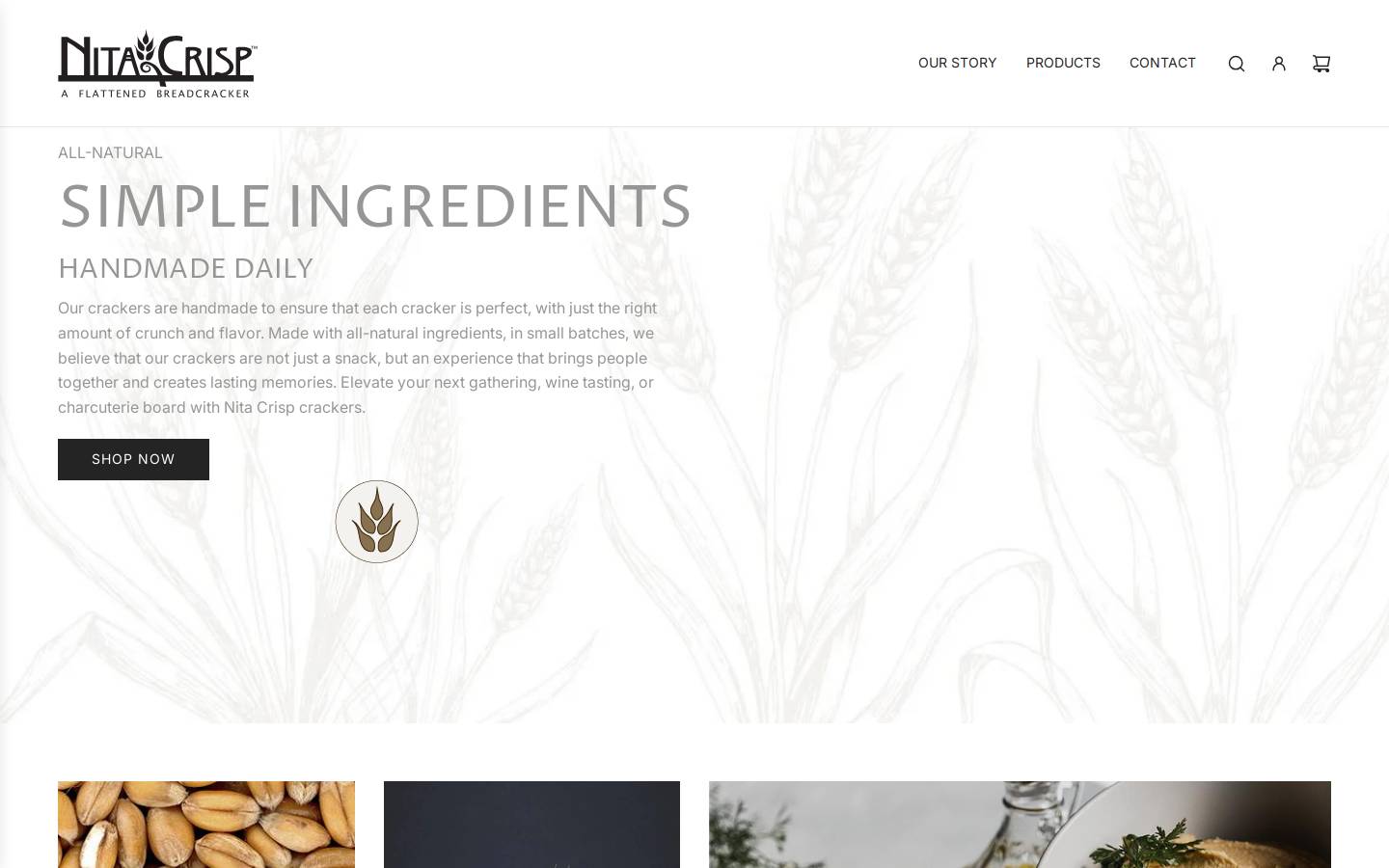 nitacrisp.com homepage screenshot
