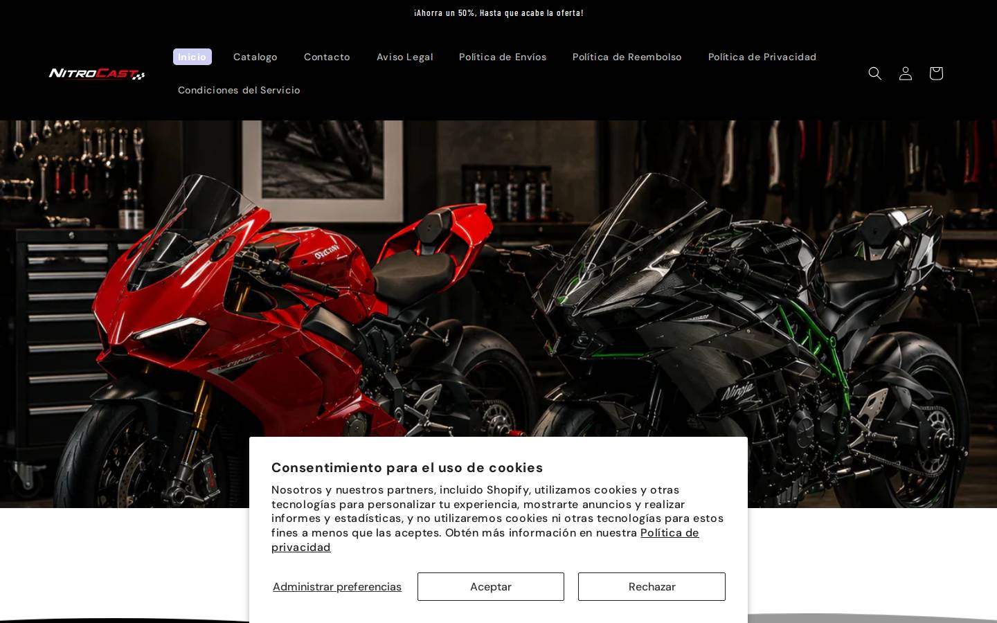 nitrocast.store homepage screenshot