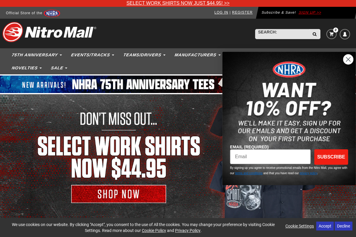 NitroMall homepage screenshot