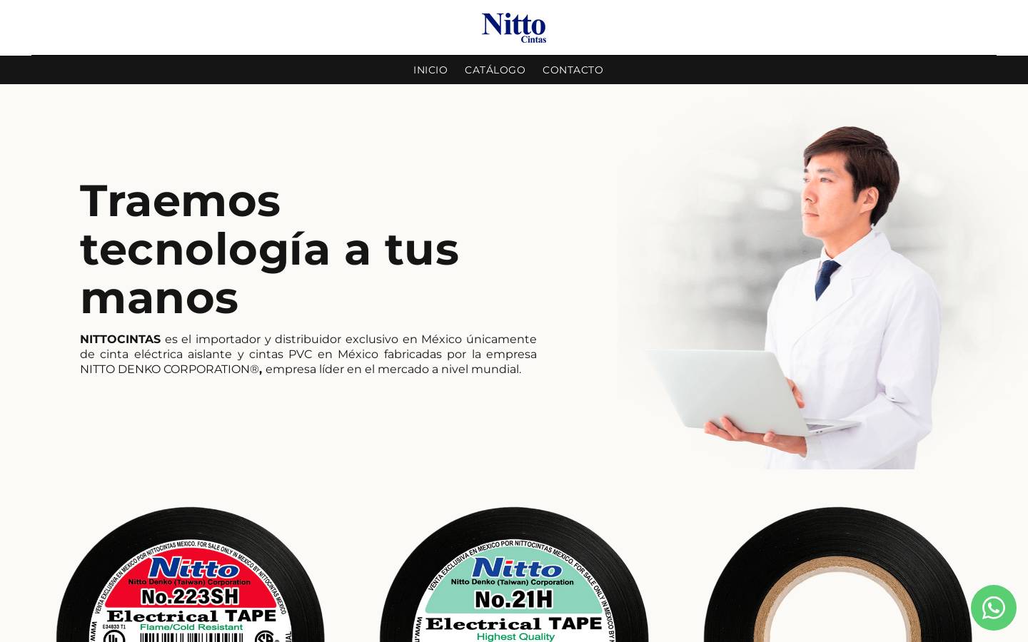 nittocintas.com homepage screenshot