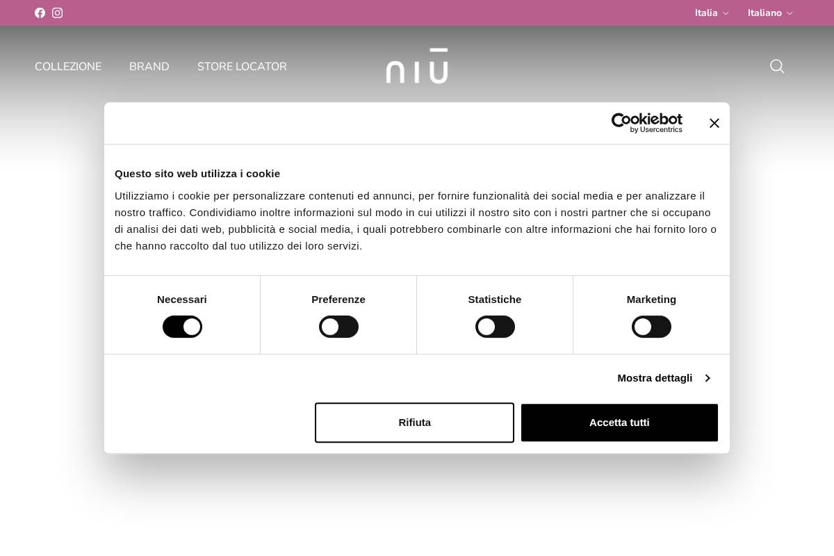 niu-fashion.it homepage screenshot