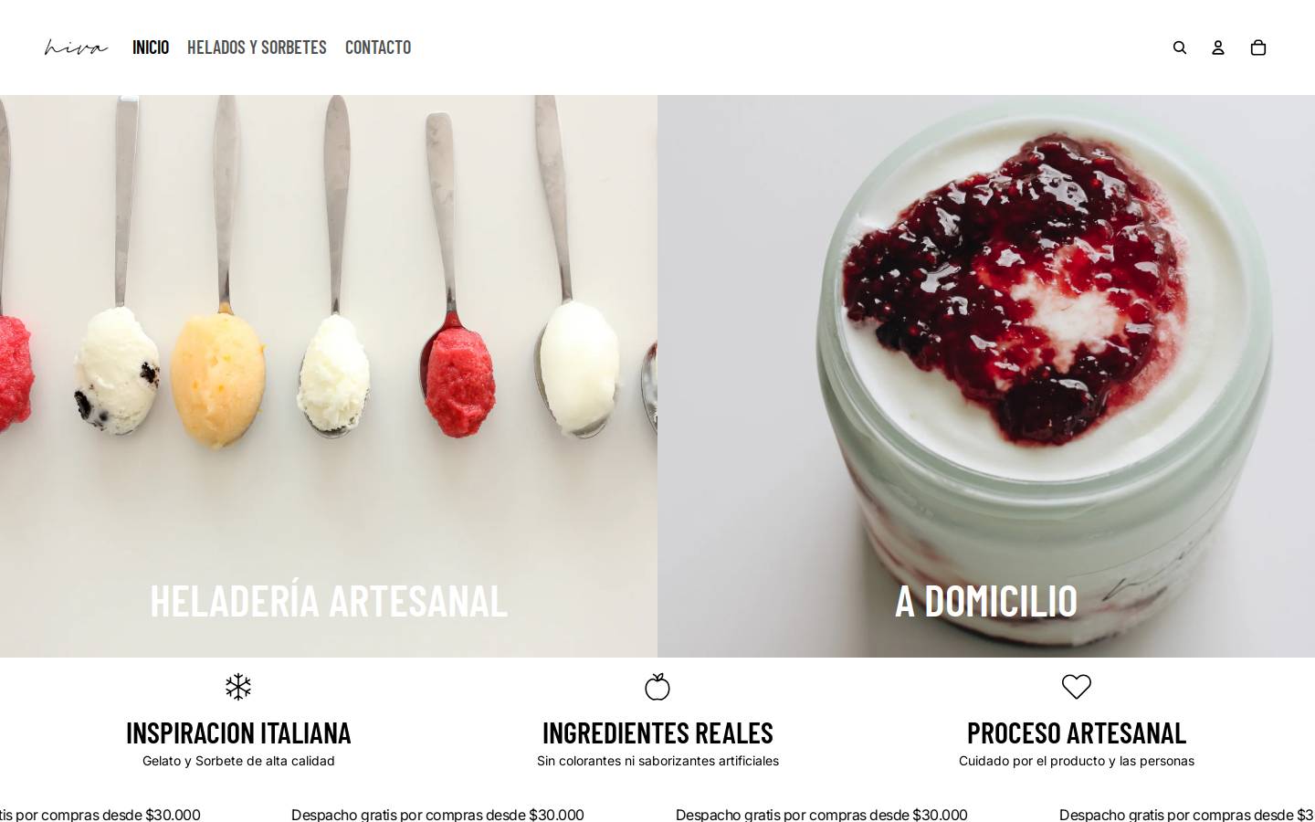 niva.cl homepage screenshot