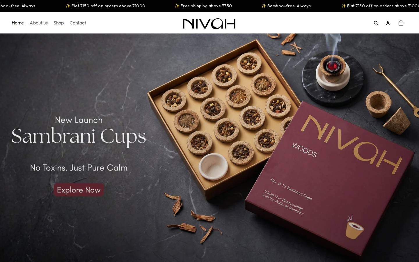 nivah.co homepage screenshot