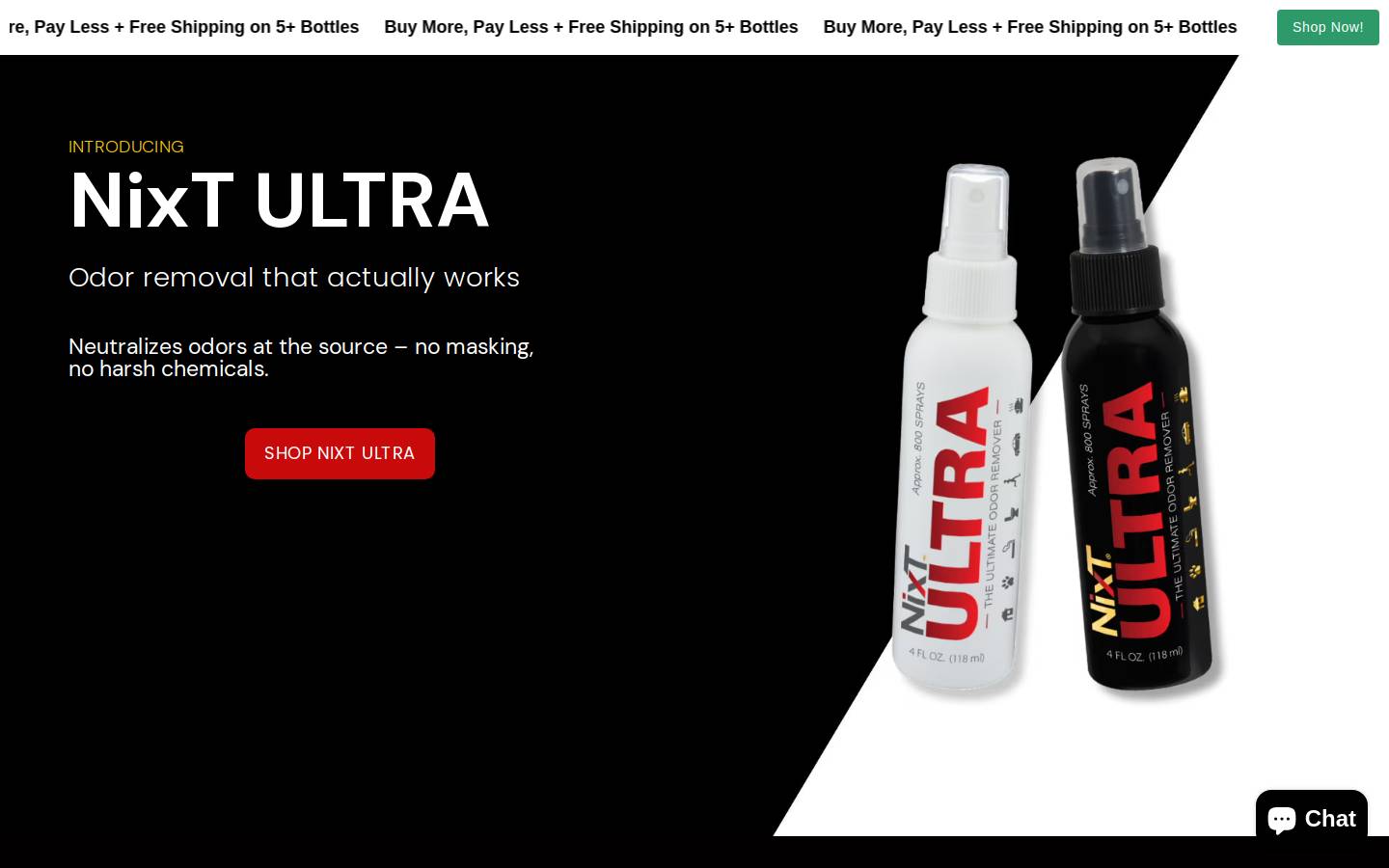 nixtultra.com homepage screenshot