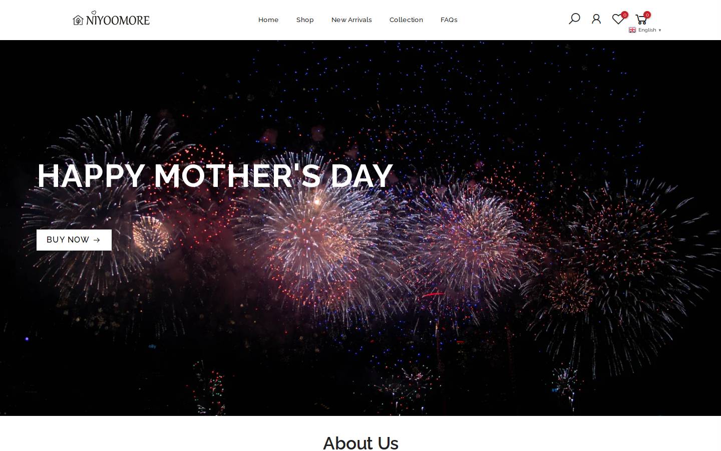niyoomore.com homepage screenshot