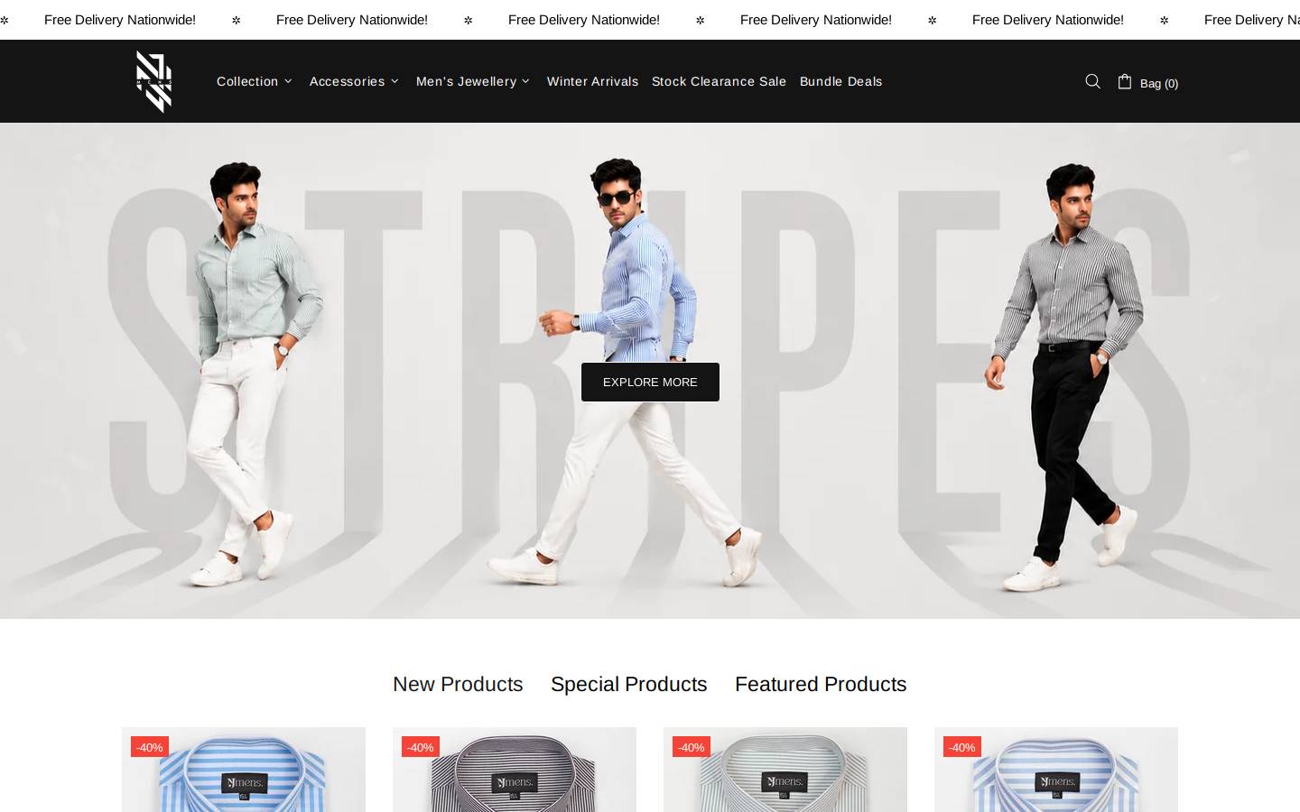 njmens.com homepage screenshot