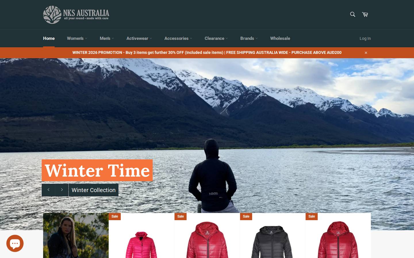 nksaustralia.com.au homepage screenshot