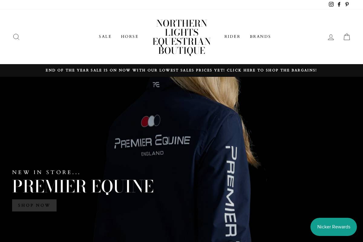 nlequestrian.ca homepage screenshot