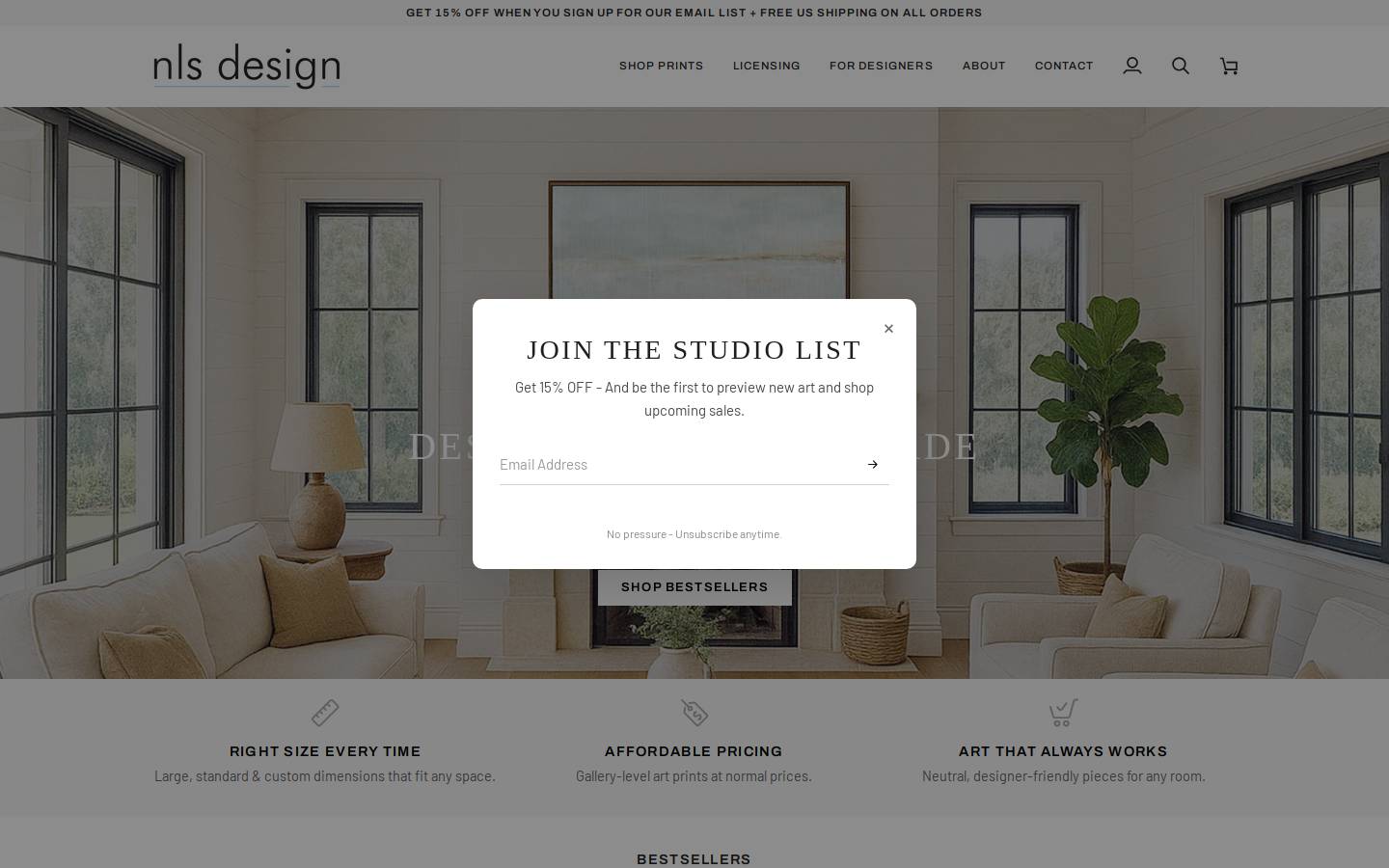 nlsdesignllc.com homepage screenshot