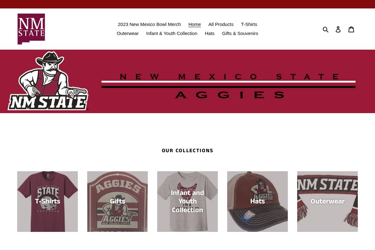 nmsuaggies.com homepage screenshot