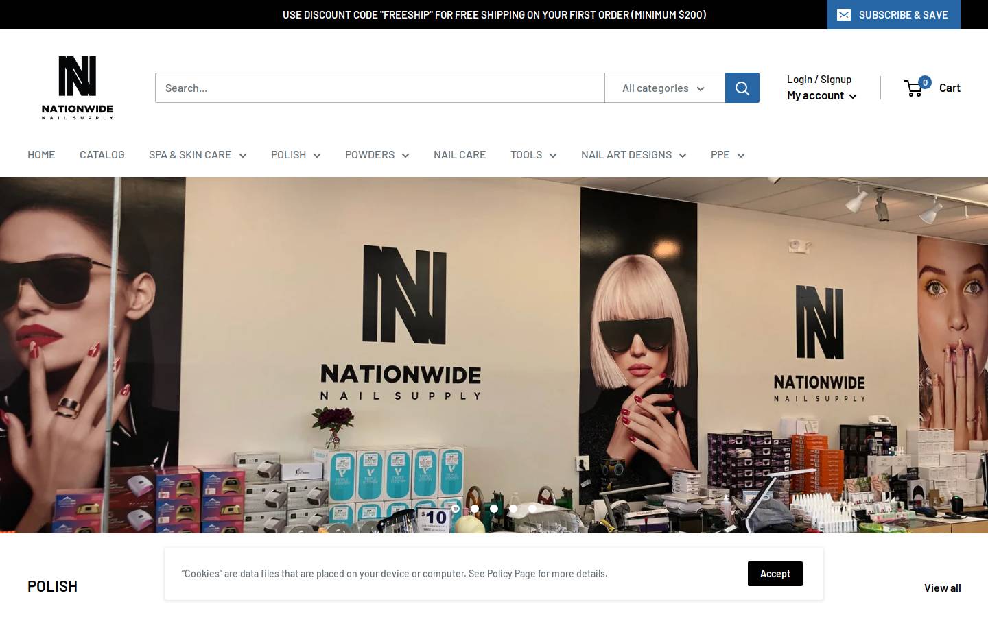 nnsupply.com homepage screenshot