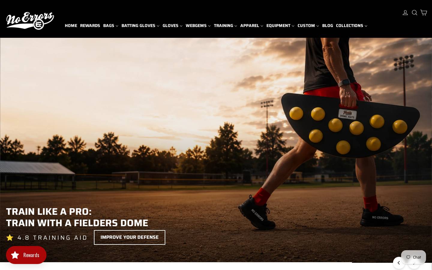 NO ERRORS homepage screenshot