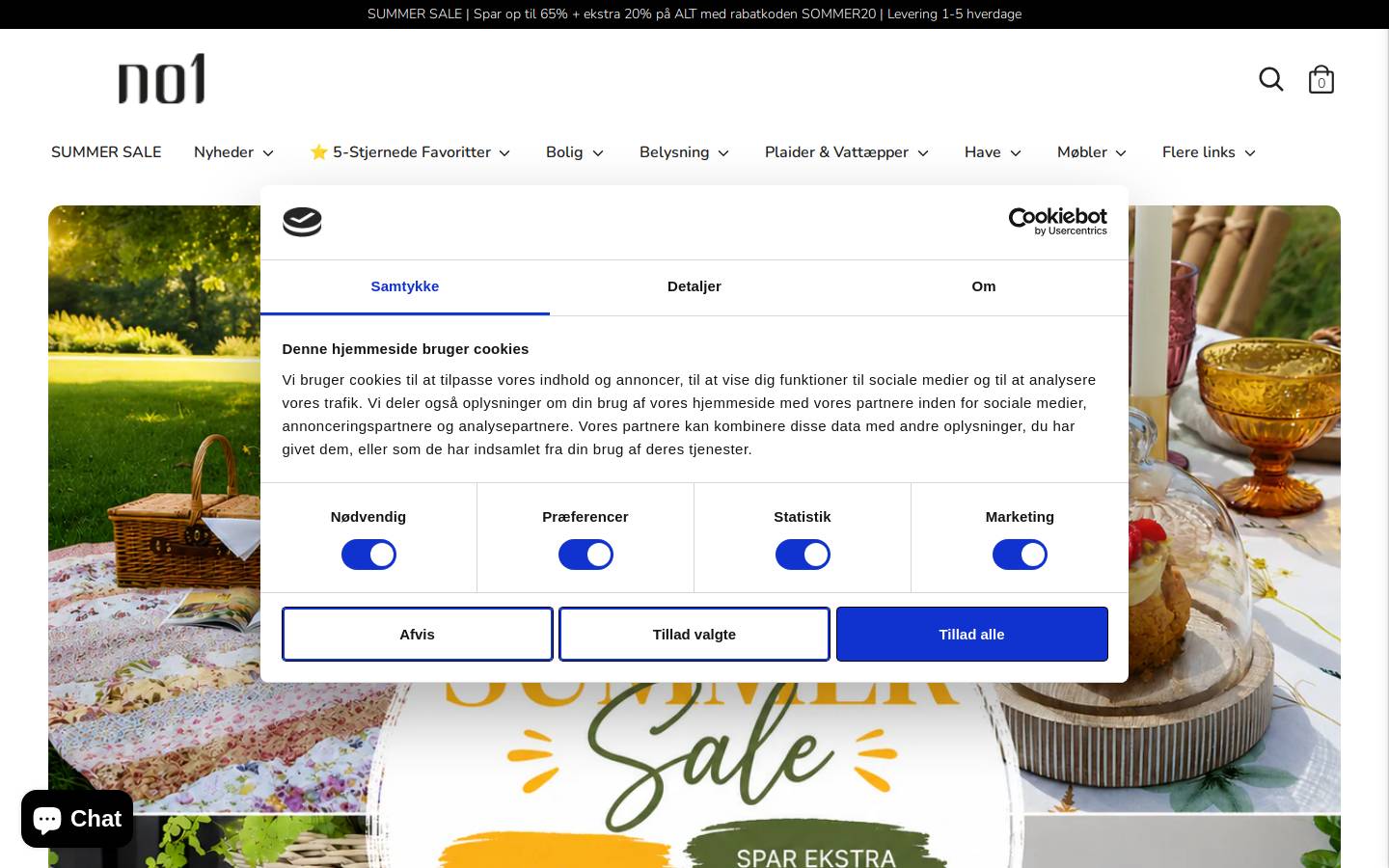 No1shop homepage screenshot