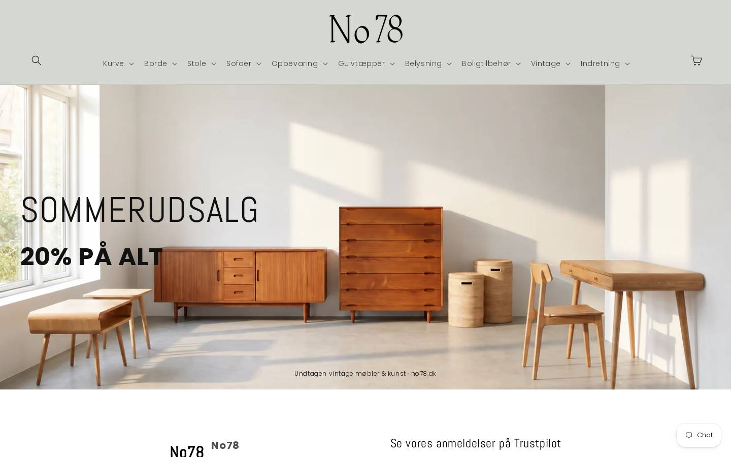 No78 homepage screenshot