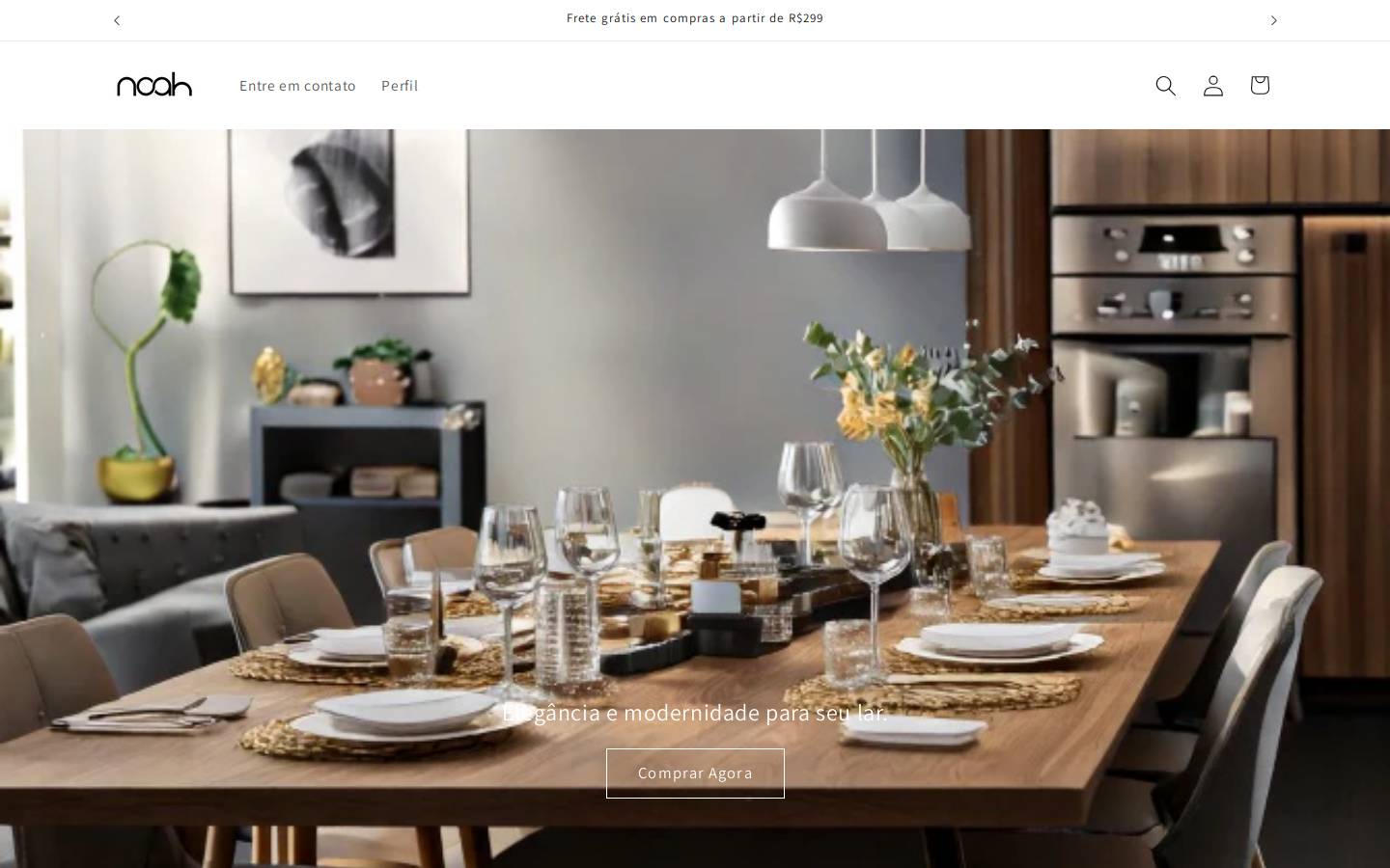 Noa Home homepage screenshot