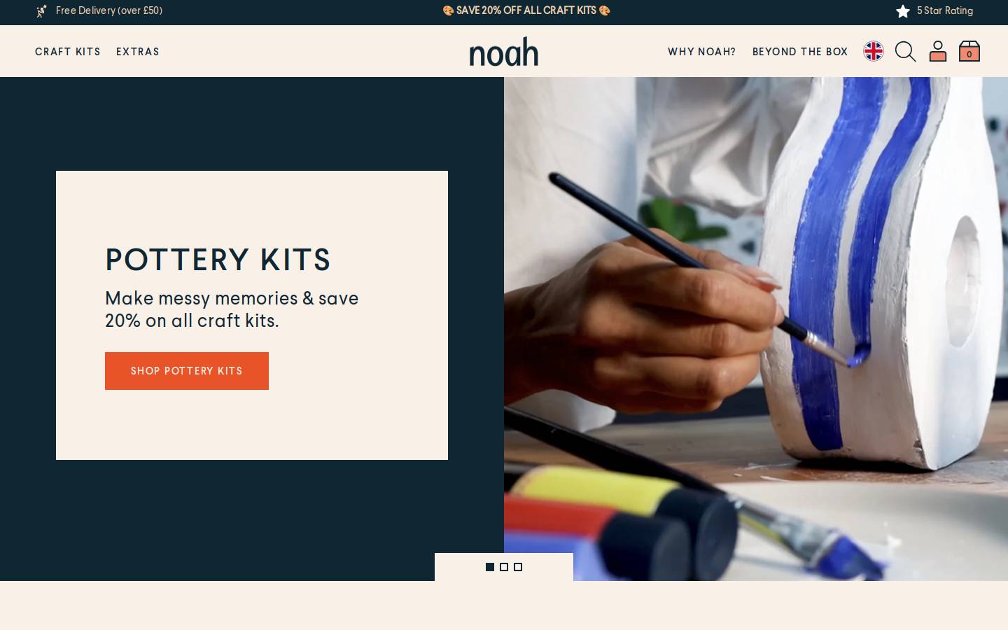 Noah homepage screenshot