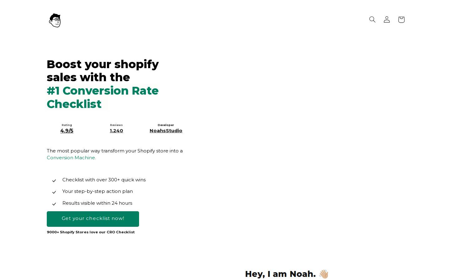 noahsstudio.com homepage screenshot
