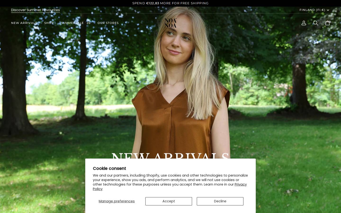 Noa Noa homepage screenshot