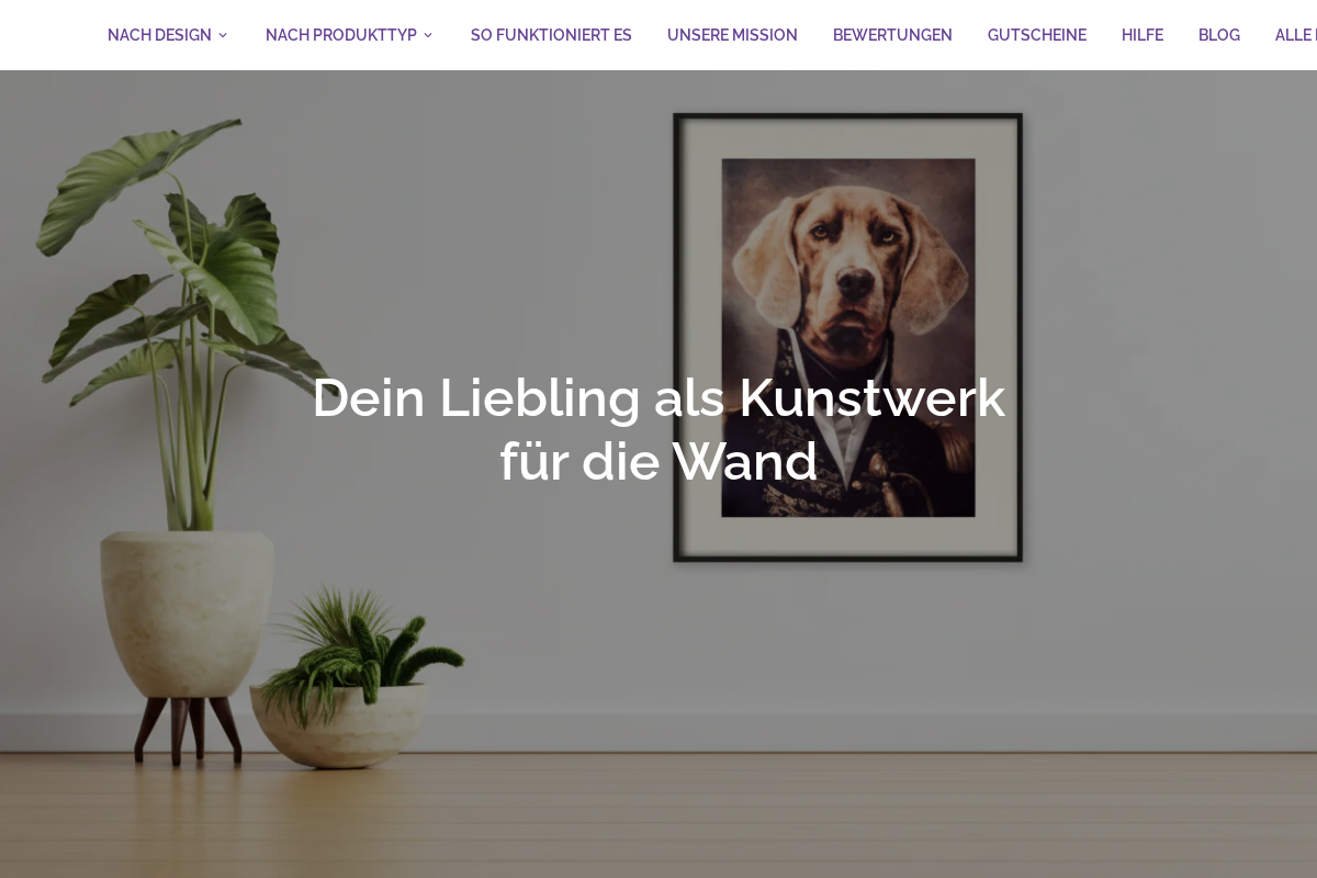 Nobelpfoten homepage screenshot