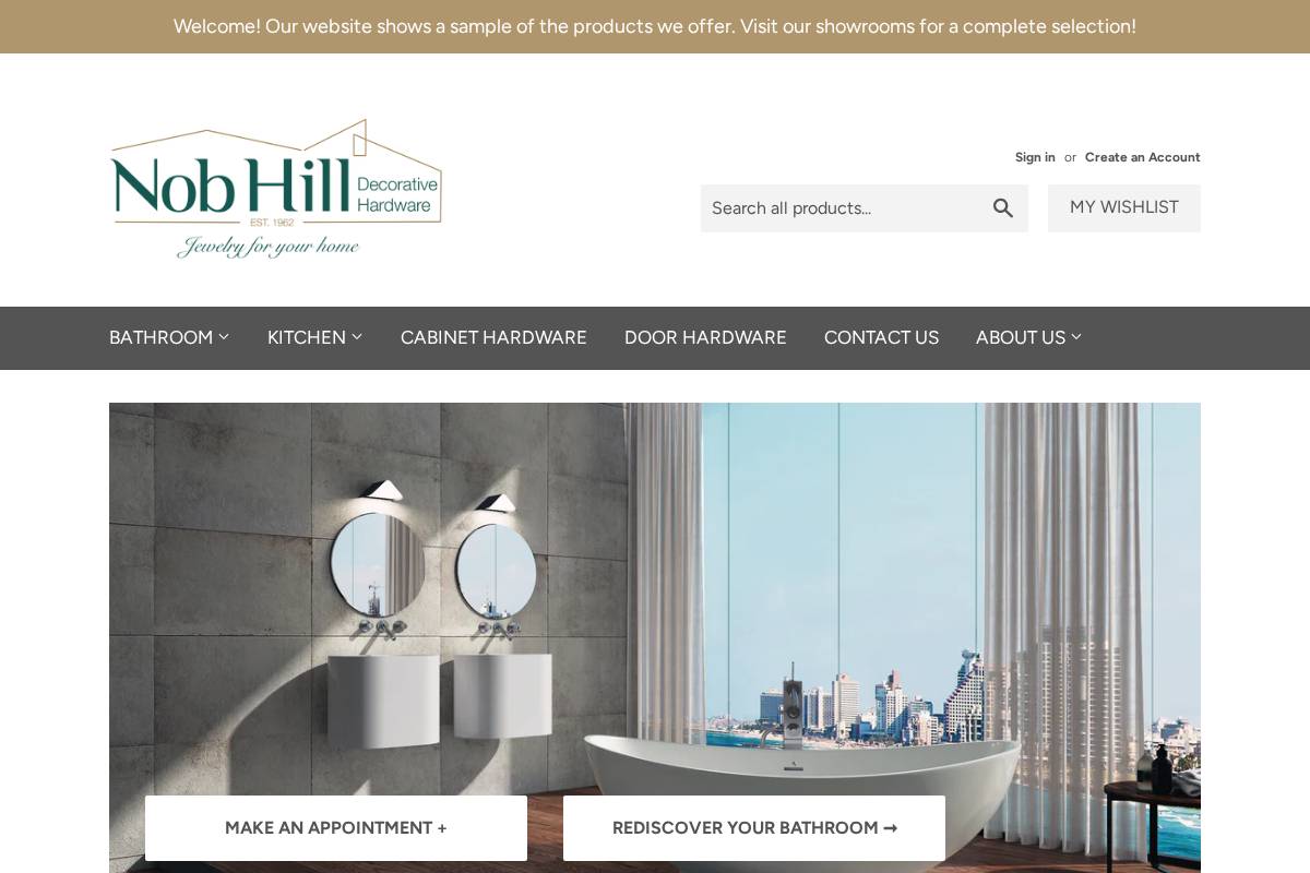 nobhilldh.com homepage screenshot