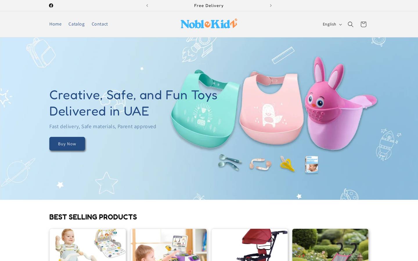 noblekidz.com homepage screenshot