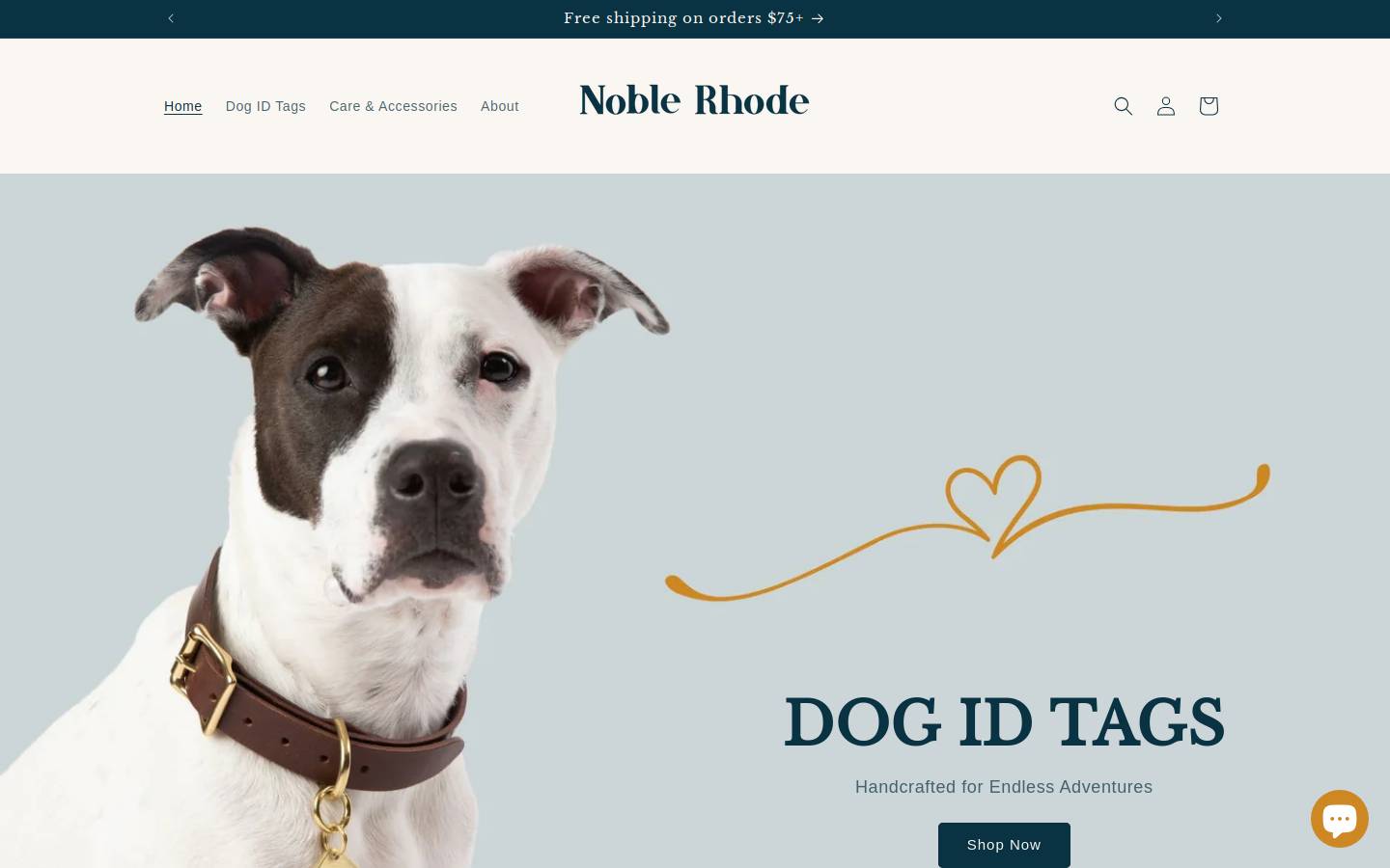 noblerhode.com homepage screenshot