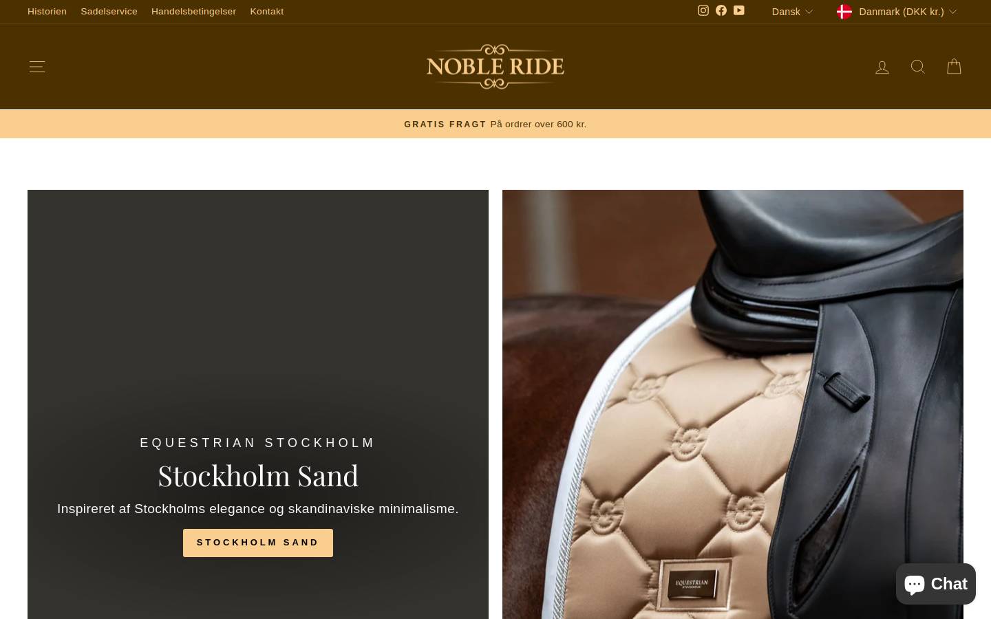 Noble Ride homepage screenshot