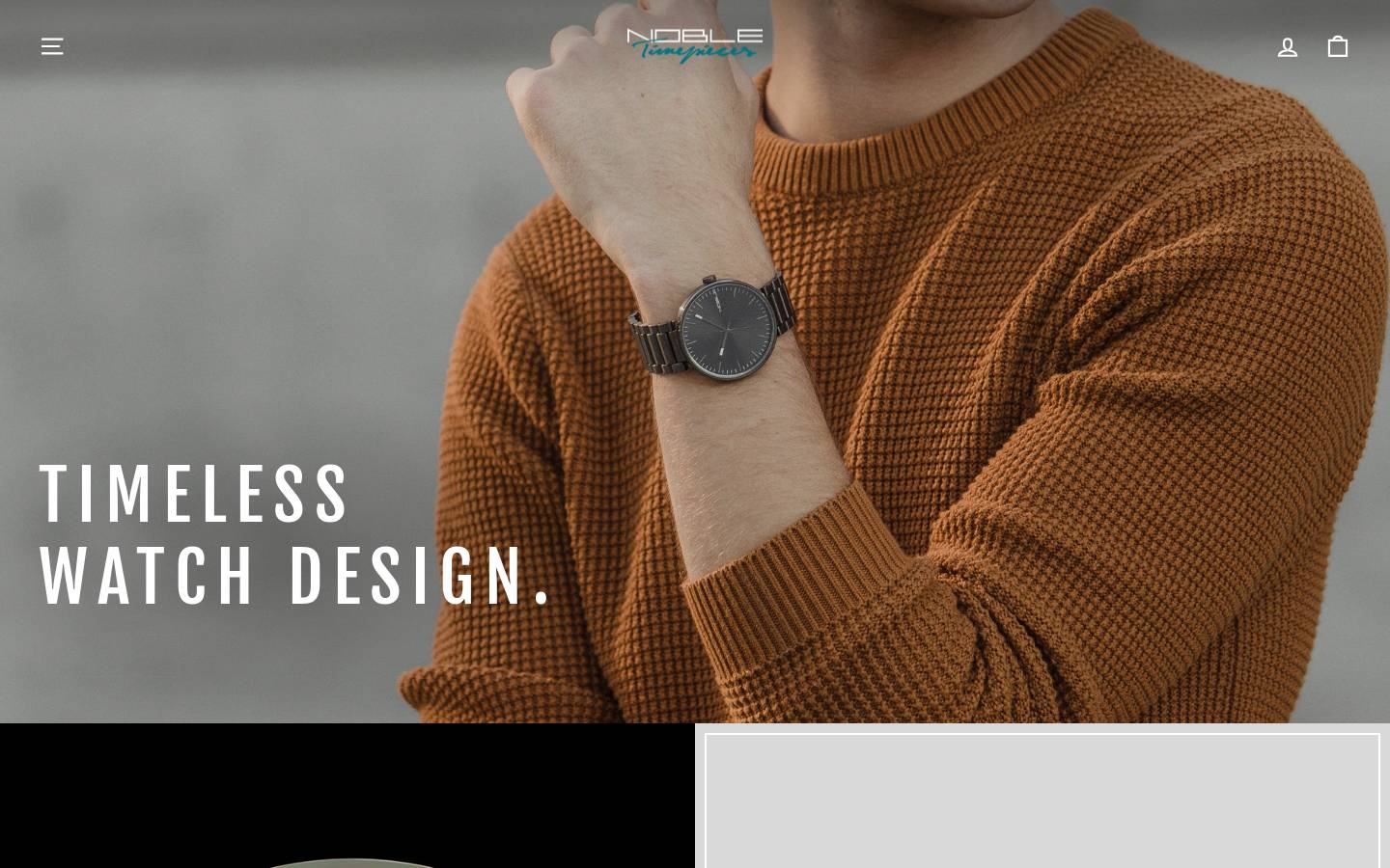 nobletimepieces.com homepage screenshot