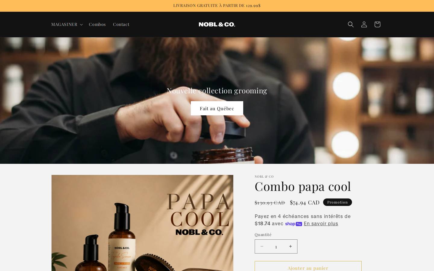 noblnco.com homepage screenshot