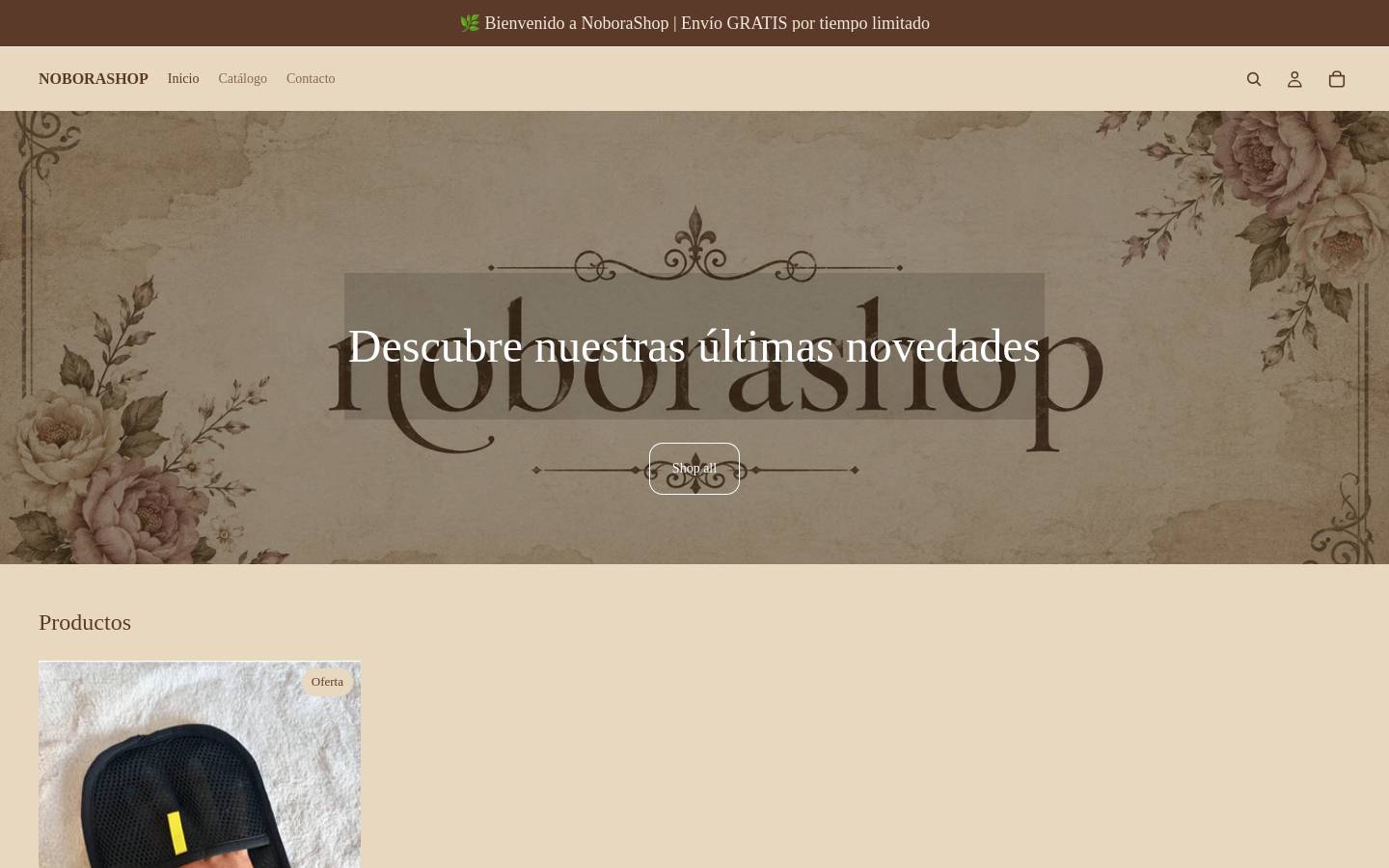 noborashop.com homepage screenshot