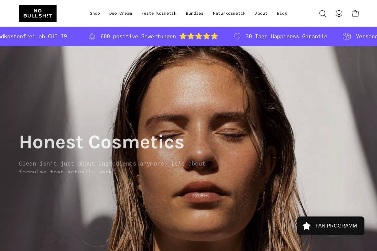 nobullshit.care homepage screenshot