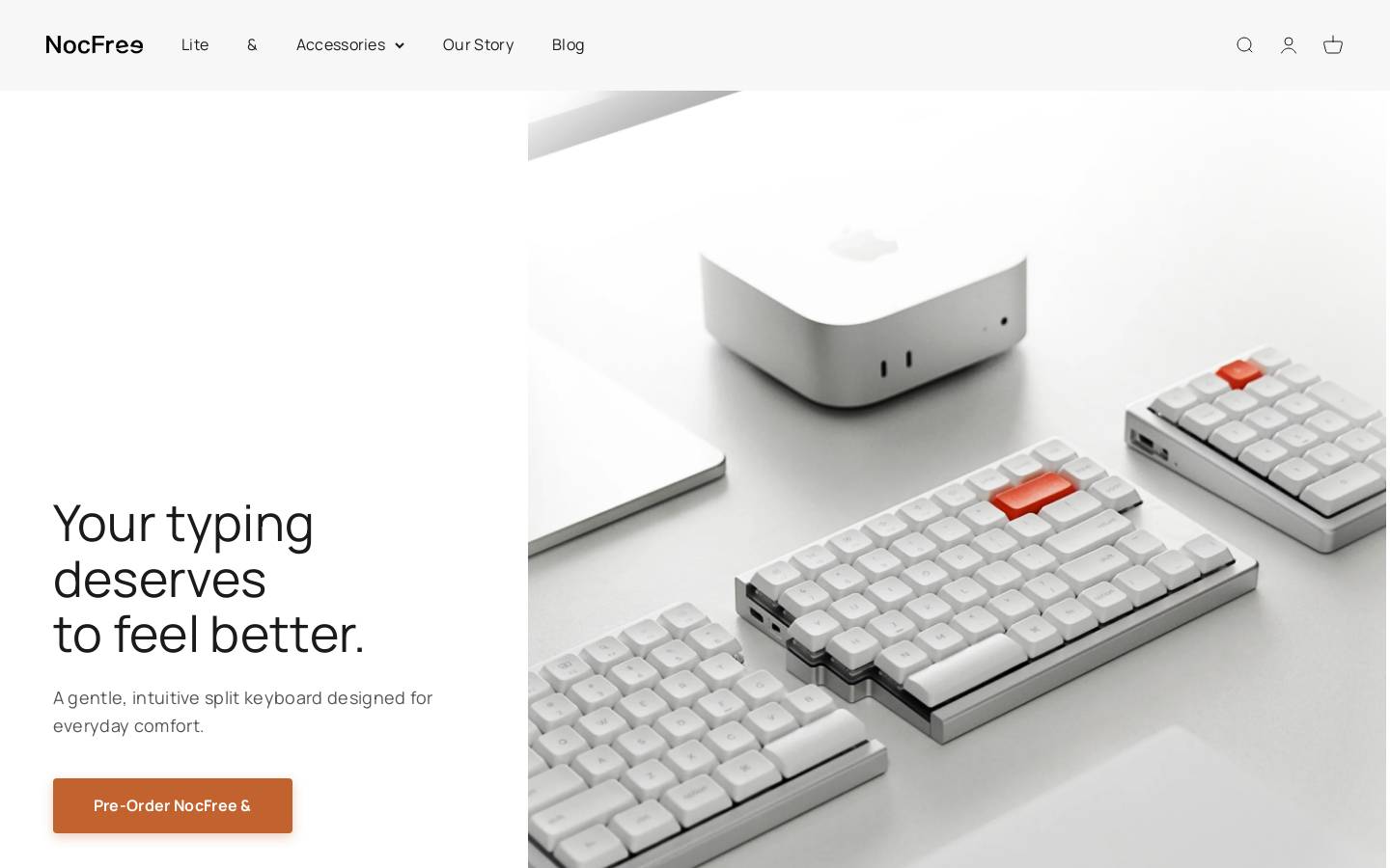 nocfree.com homepage screenshot