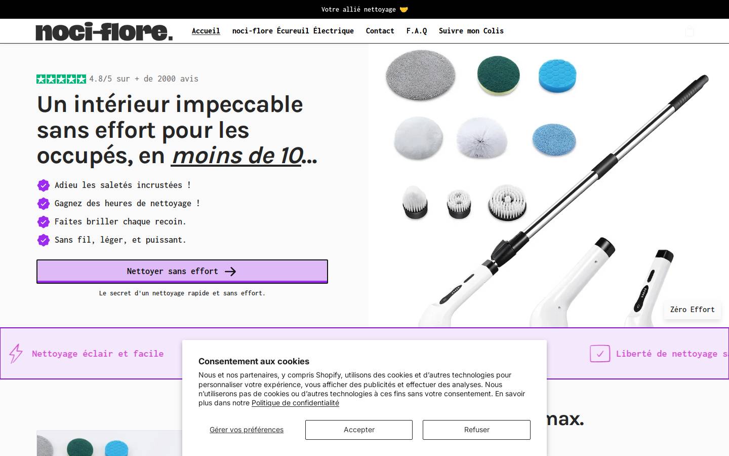 noci-flore.com homepage screenshot