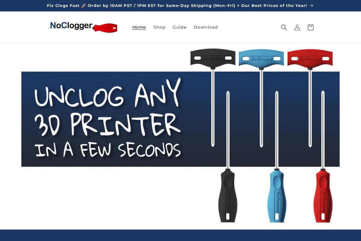 noclogger.com homepage screenshot