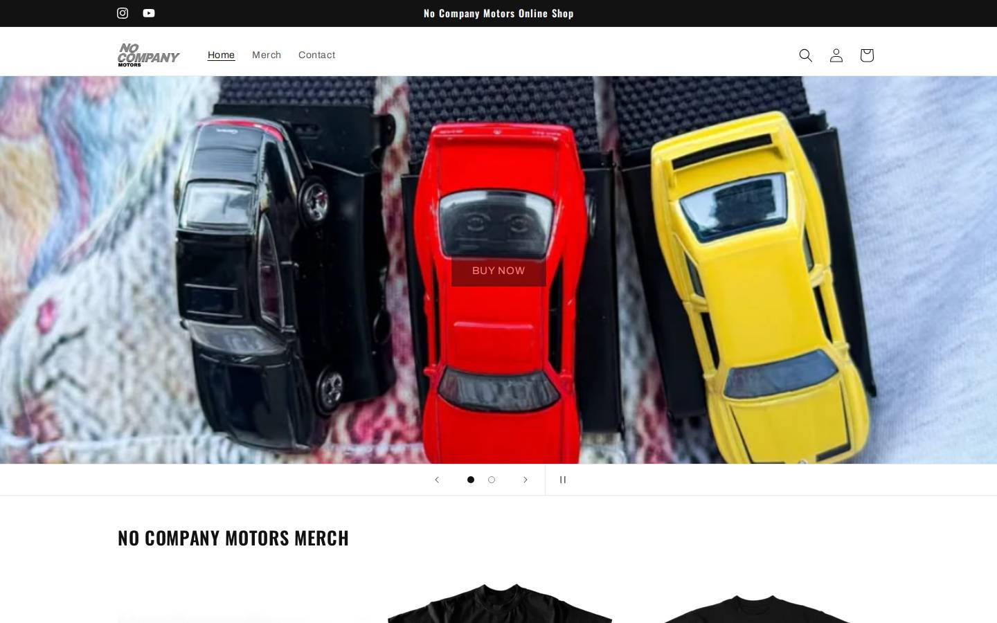 nocompanymotors.com homepage screenshot