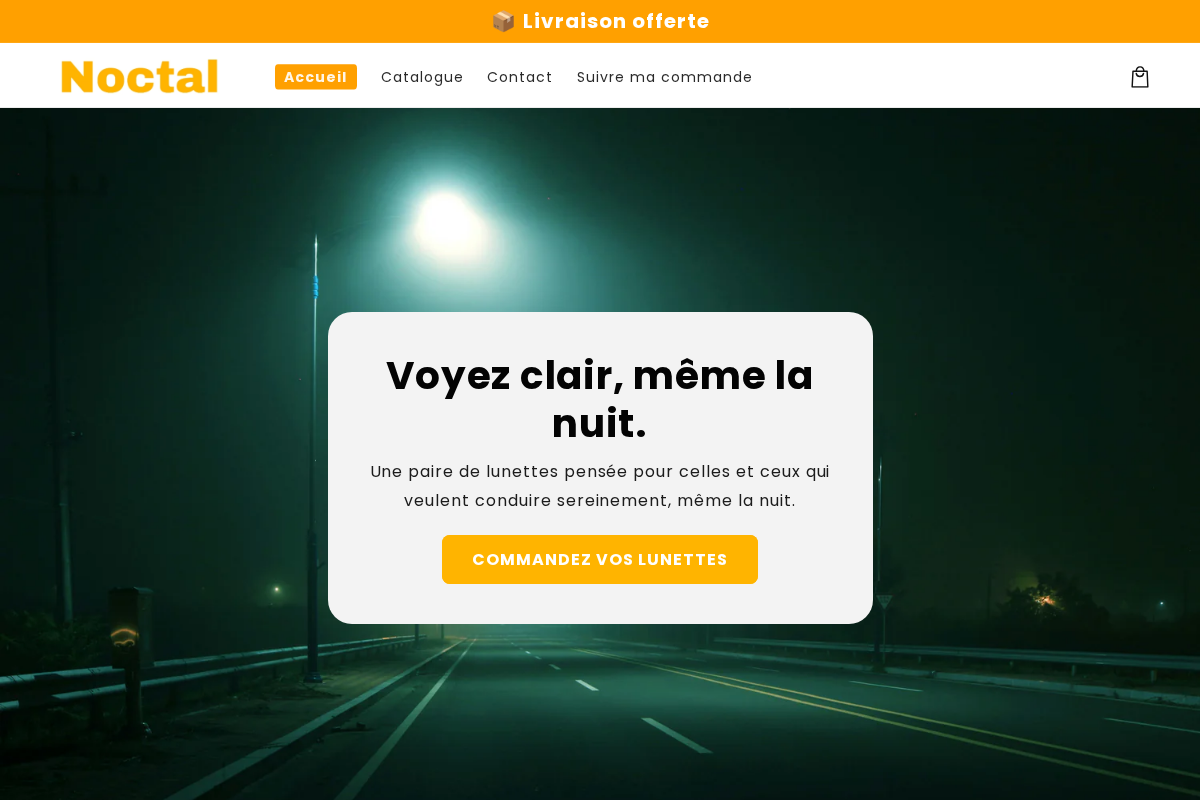 Noctalpro homepage screenshot