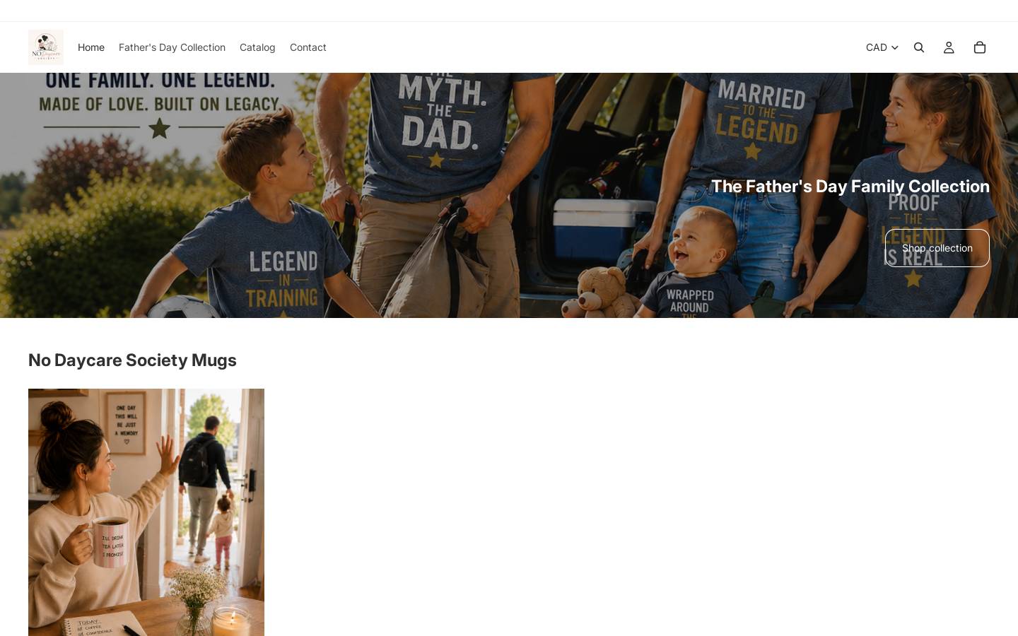 nodaycaresociety.com homepage screenshot