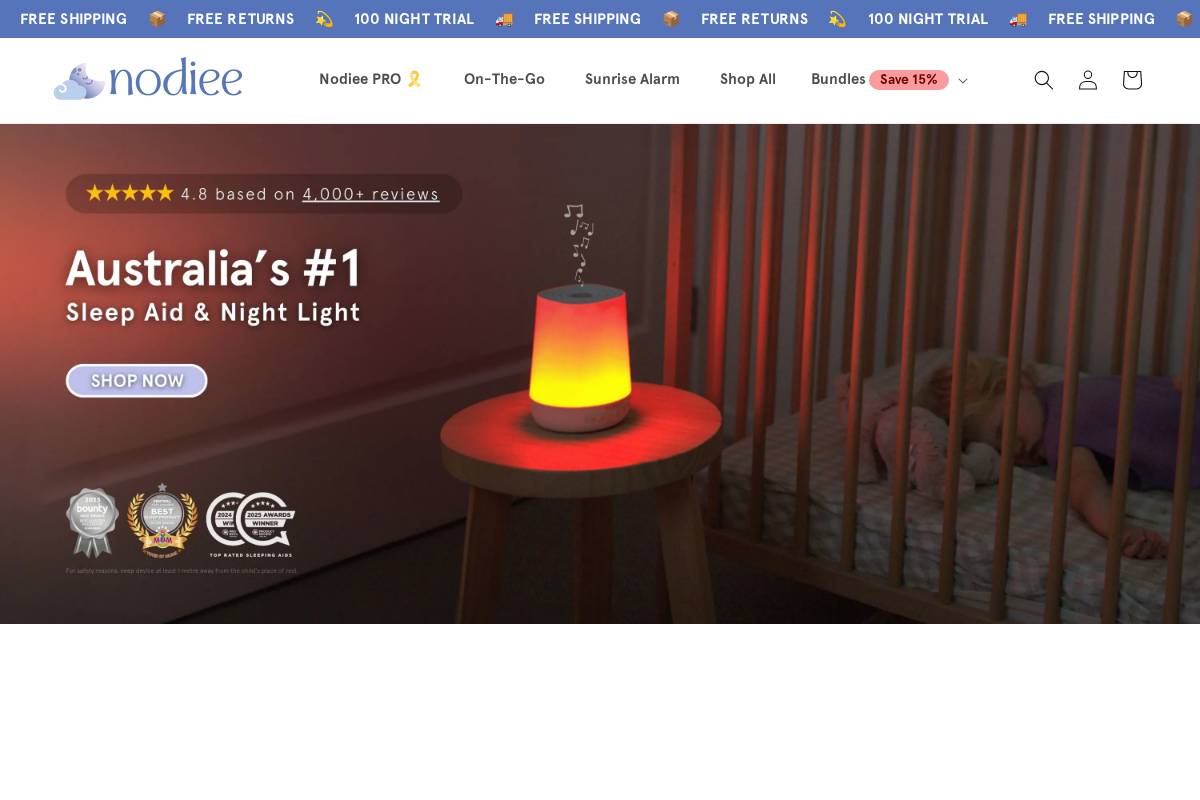 nodiee.com homepage screenshot