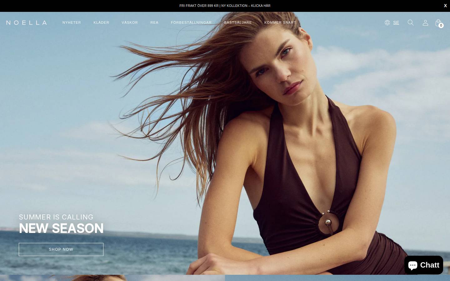 Noellafashion homepage screenshot