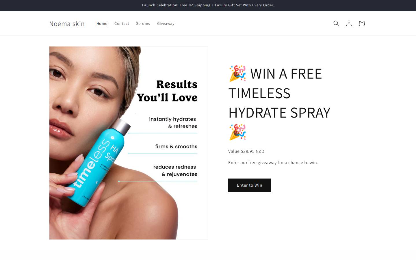 noemaskin.co.nz homepage screenshot