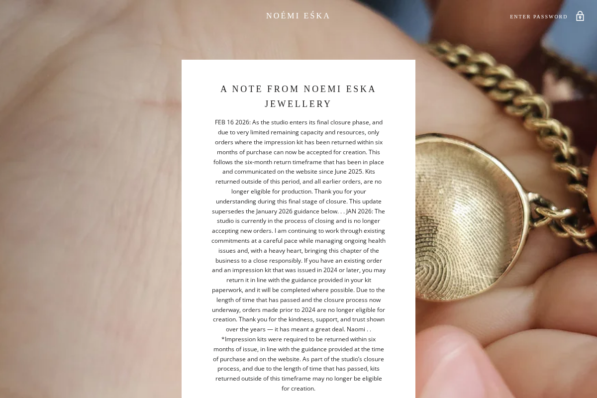 Noémi Eśka homepage screenshot